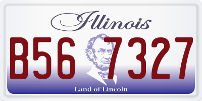IL license plate B567327