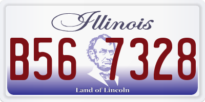 IL license plate B567328