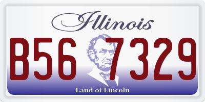 IL license plate B567329