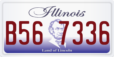 IL license plate B567336