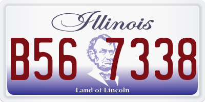 IL license plate B567338