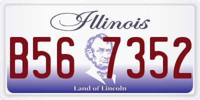 IL license plate B567352