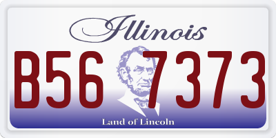 IL license plate B567373