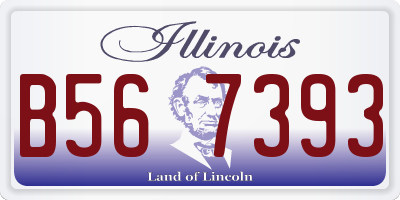 IL license plate B567393