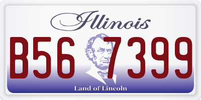 IL license plate B567399