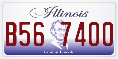 IL license plate B567400