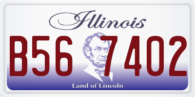 IL license plate B567402