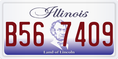 IL license plate B567409