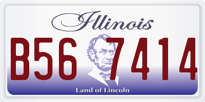 IL license plate B567414