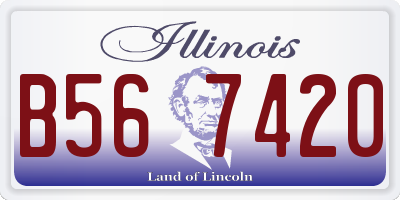 IL license plate B567420