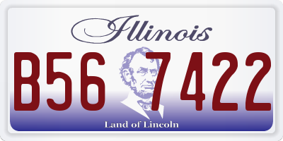 IL license plate B567422
