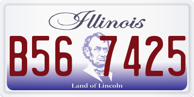 IL license plate B567425