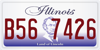 IL license plate B567426