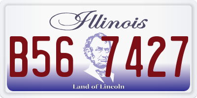 IL license plate B567427