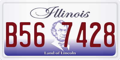 IL license plate B567428