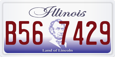 IL license plate B567429