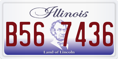 IL license plate B567436