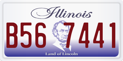 IL license plate B567441