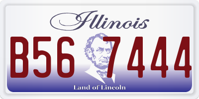 IL license plate B567444