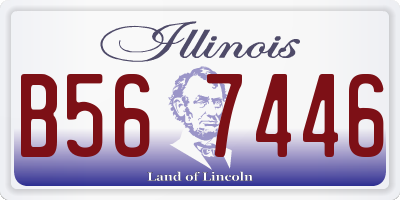 IL license plate B567446