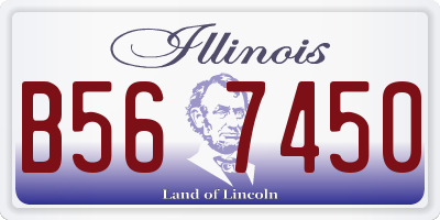 IL license plate B567450