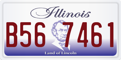 IL license plate B567461