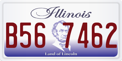 IL license plate B567462