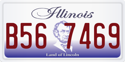 IL license plate B567469