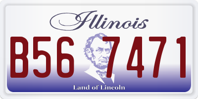 IL license plate B567471