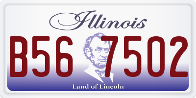 IL license plate B567502