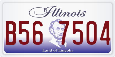 IL license plate B567504