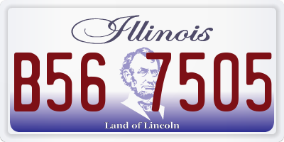IL license plate B567505