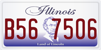 IL license plate B567506