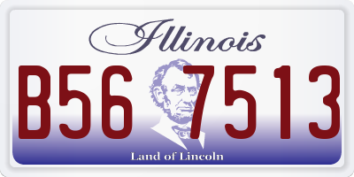 IL license plate B567513