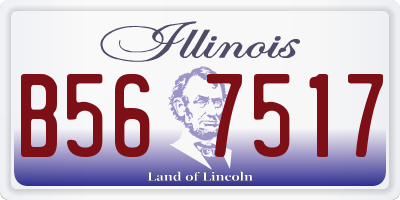 IL license plate B567517