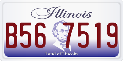 IL license plate B567519