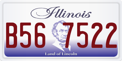IL license plate B567522