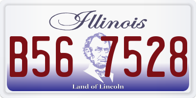 IL license plate B567528