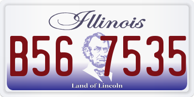 IL license plate B567535