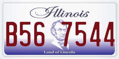 IL license plate B567544