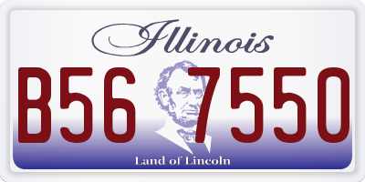 IL license plate B567550