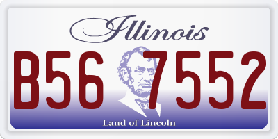 IL license plate B567552