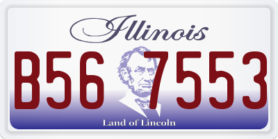 IL license plate B567553