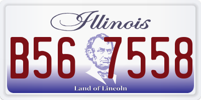 IL license plate B567558