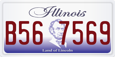 IL license plate B567569