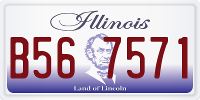 IL license plate B567571