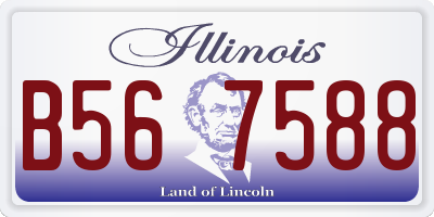 IL license plate B567588
