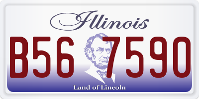 IL license plate B567590