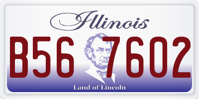 IL license plate B567602