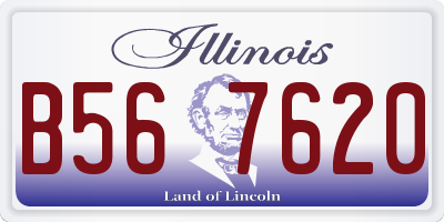 IL license plate B567620